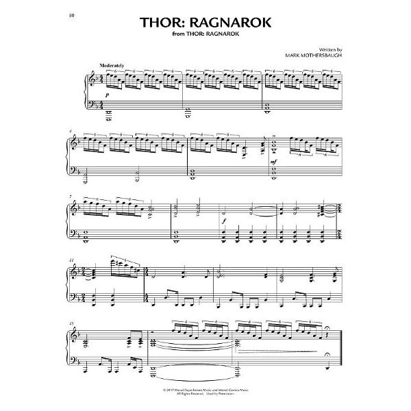 Hal Leonard Marvel Piano Solo Collection