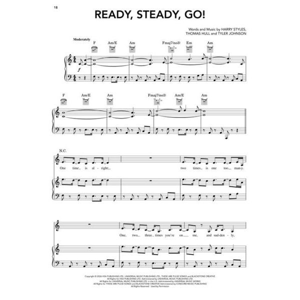 Hal Leonard Harry Styles Kiss All the Time