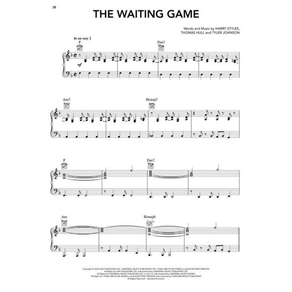 Hal Leonard Harry Styles Kiss All the Time