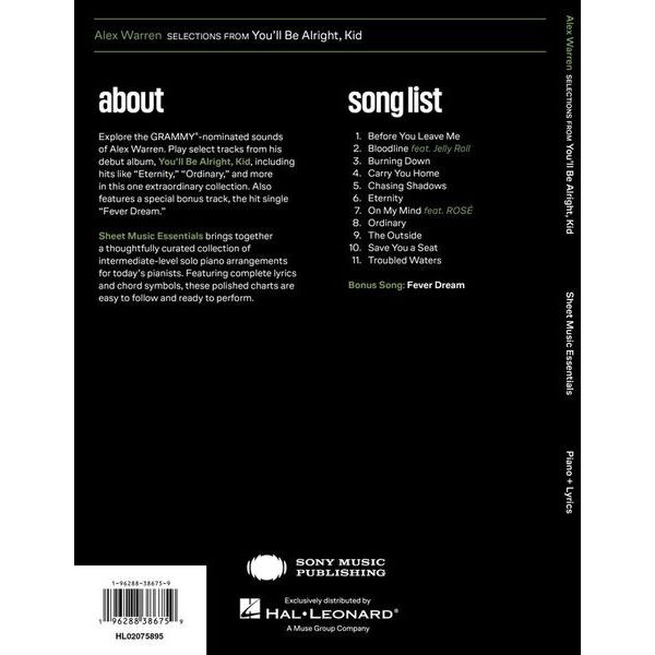 Hal Leonard Alex Warren Selections