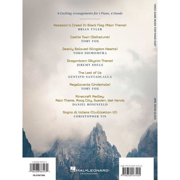 Hal Leonard Video Game Music Piano Duet