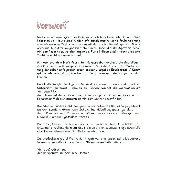 Köbl Edition Auftakt zum Posaunenspiel