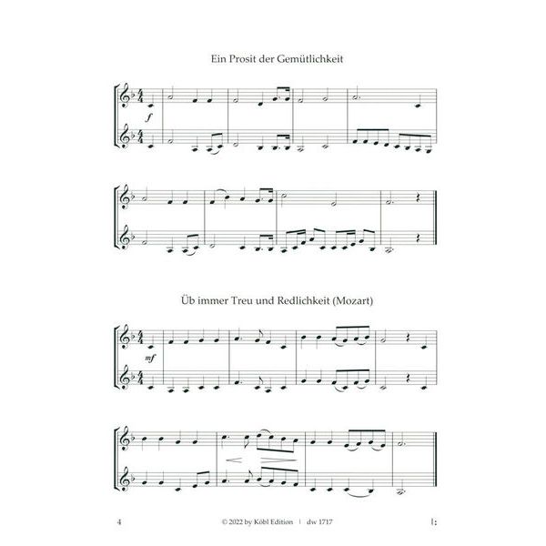 Köbl Edition 50 bekannte Melodien Trumpet