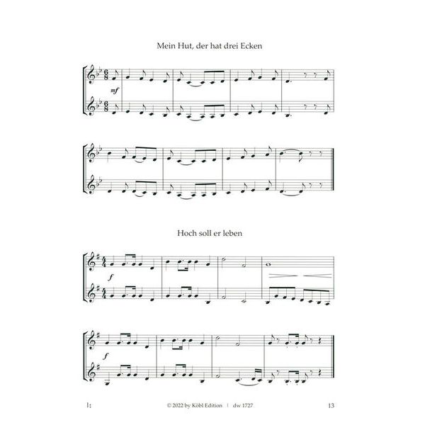 Köbl Edition 50 bekannte Melodien Waldhorn