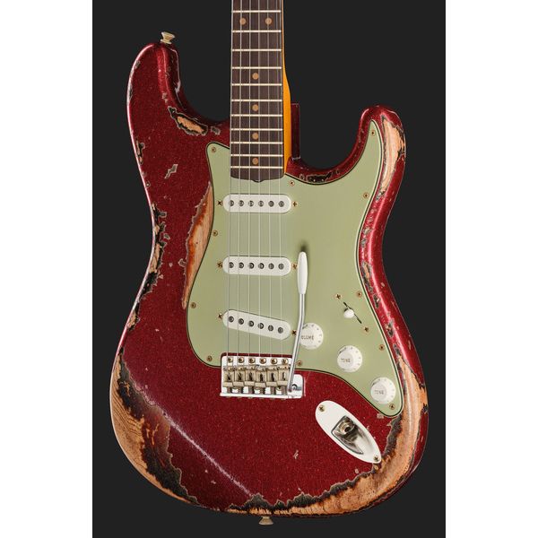 Fender 61 Strat SHR Red Sparkle 3TSB