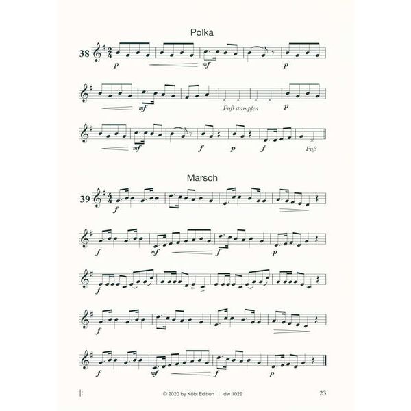 Köbl Edition Etüdenspaß Trompete 1