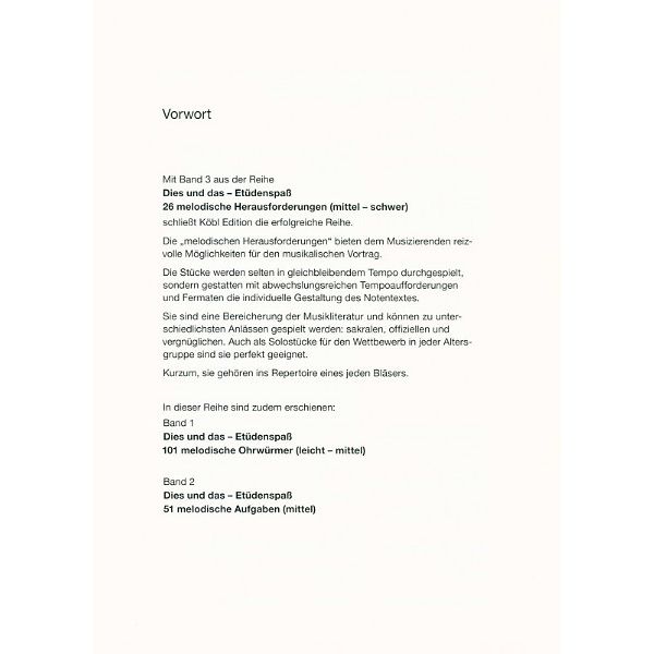 Köbl Edition Etüdenspaß Trumpet 3