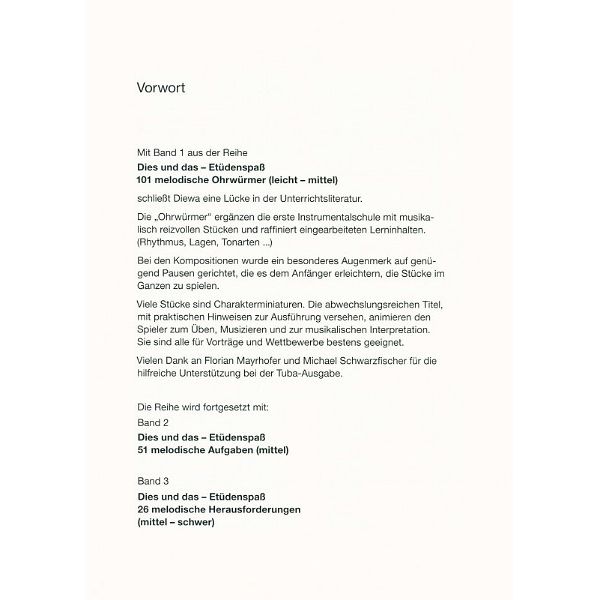 Köbl Edition Etüdenspaß Tuba F/B 1