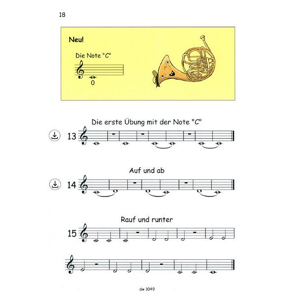 Köbl Edition Manni lernt Horn F-Horn 1