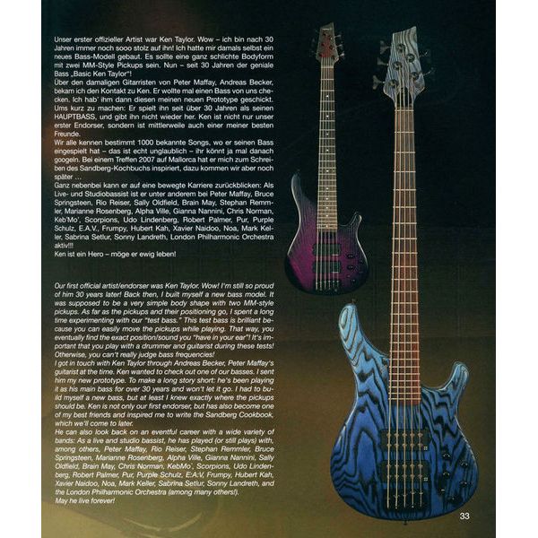 Sandberg The Face of Bass