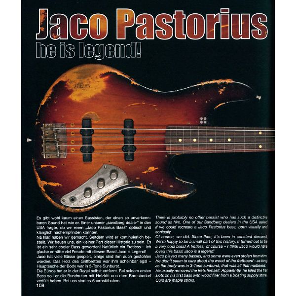Sandberg The Face of Bass