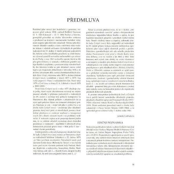Bärenreiter Smetana Tschechische Tänze