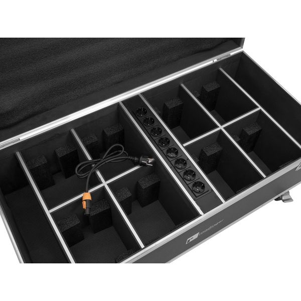Roadinger Flightcase 8x AKKU IP PAR 7