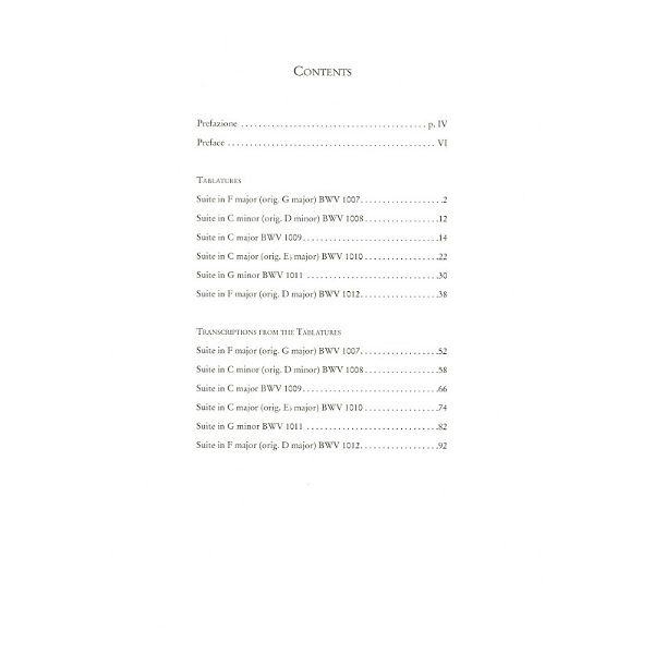 UT Orpheus Edizioni Bach Cello Suites Archilute