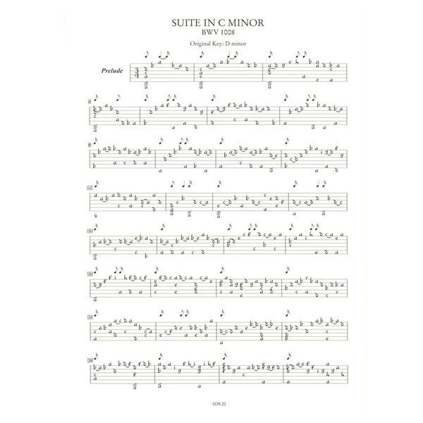 UT Orpheus Edizioni Bach Cello Suites Archilute