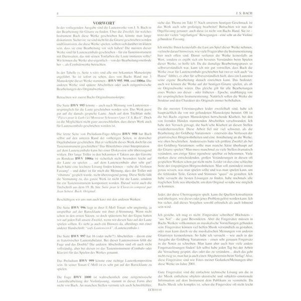 Edition Chanterelle Bach Complete Lute Works Guit