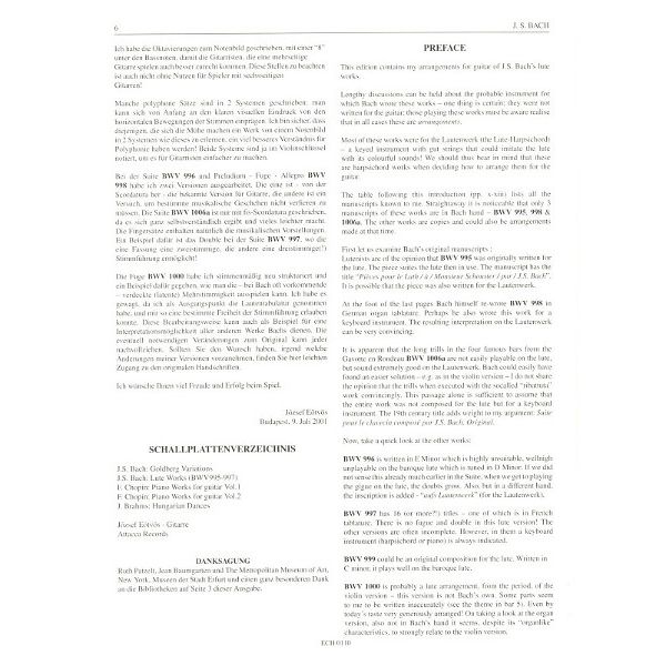 Edition Chanterelle Bach Complete Lute Works Guit