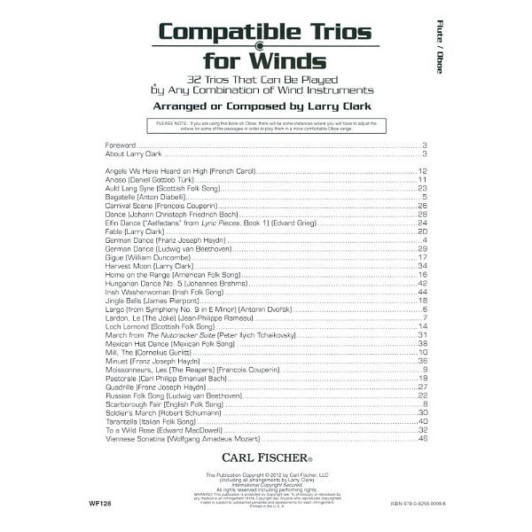 Carl Fischer Compatible Trios Flute/Oboe