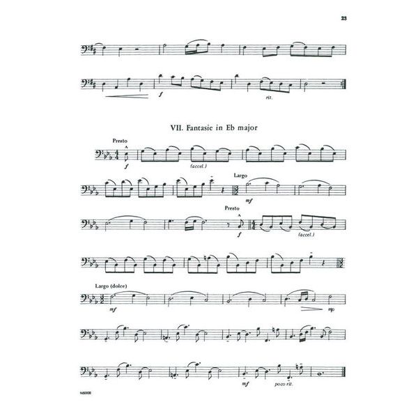 Carl Fischer Telemann 12 Fantasien Trombone