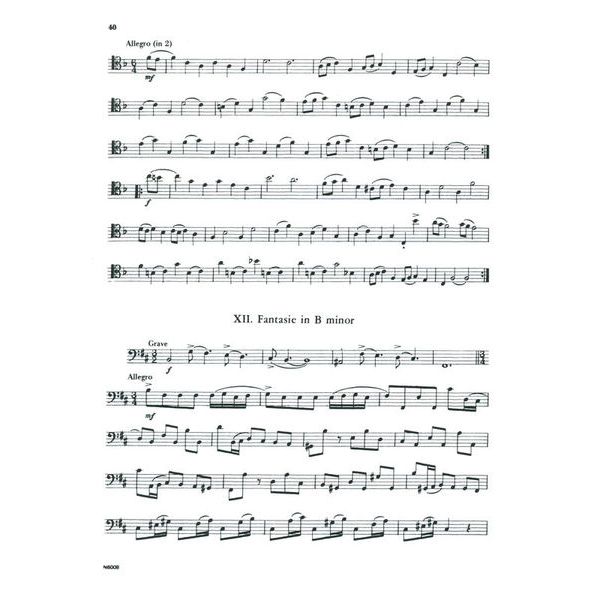 Carl Fischer Telemann 12 Fantasien Trombone