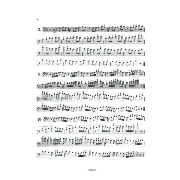 Friedrich Hofmeister Verlag Hrabe 86 Etüden Double Bass