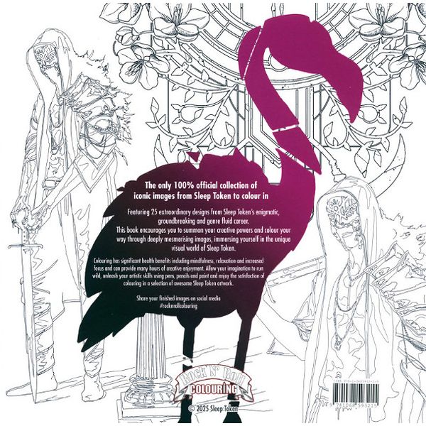Rock n Roll Colouring Sleep Token Colouring Book