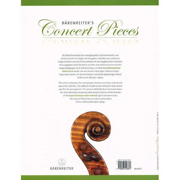 Bärenreiter Fiocco Allegro G-Dur