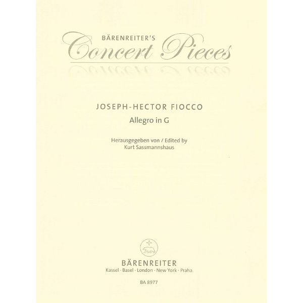 Bärenreiter Fiocco Allegro G-Dur