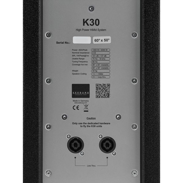 Seeburg Acoustic Line K 30 60°