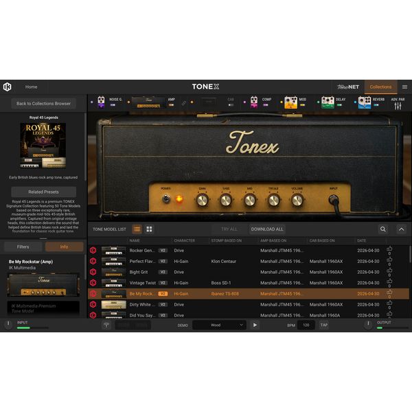IK Multimedia TONEX Royal 45 Legends