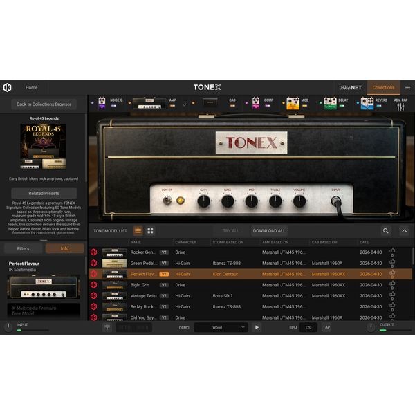 IK Multimedia TONEX Royal 45 Legends