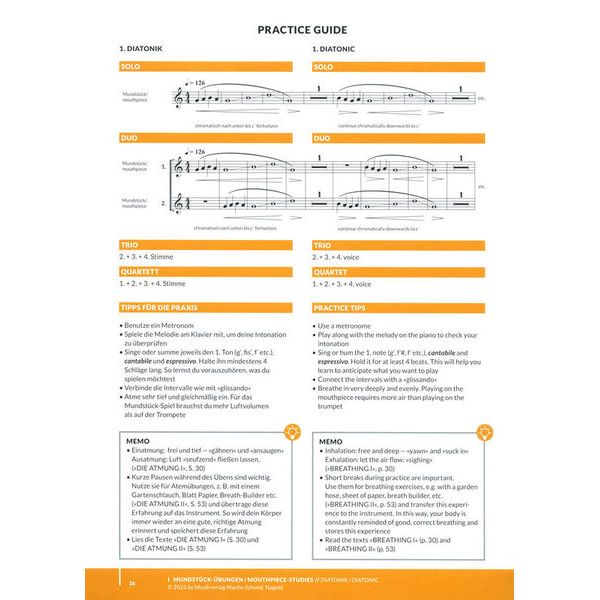 Martin Schmid Blechbläsernoten Basics Plus 4.0