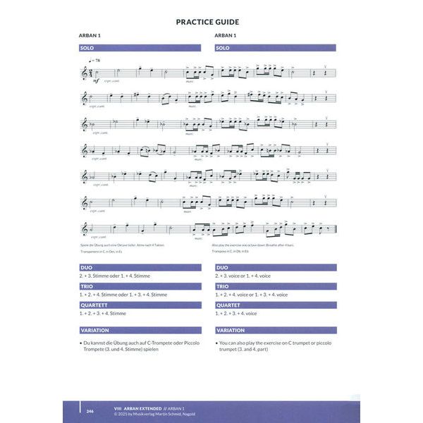 Martin Schmid Blechbläsernoten Basics Plus 4.0