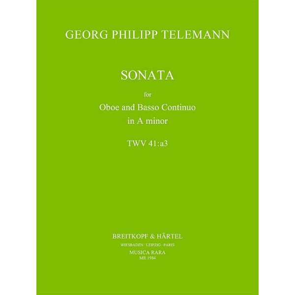 Breitkopf & Härtel Telemann Sonata TWV 41:a3
