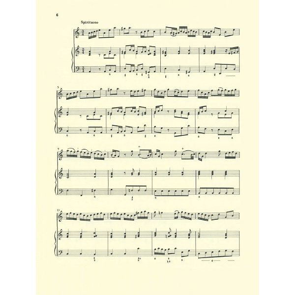 Breitkopf & Härtel Telemann Sonata TWV 41:a3