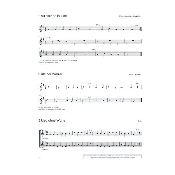 Schott Oboenschule Spielbuch 1