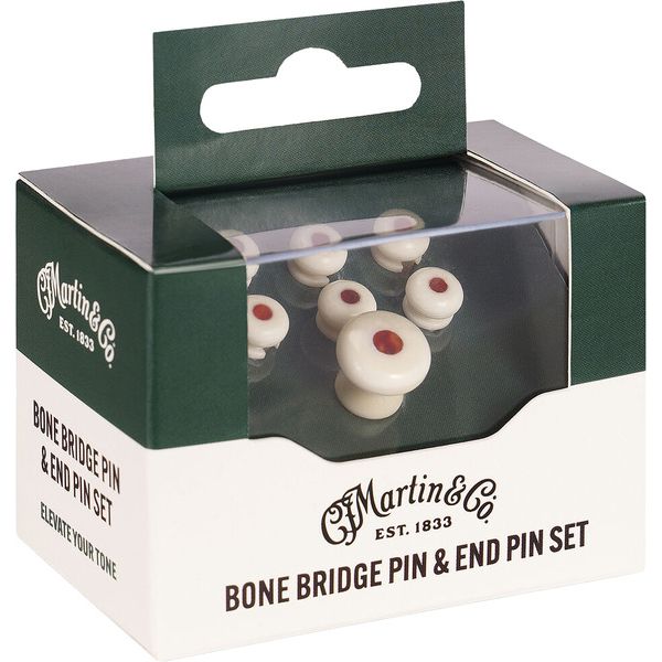 Martin Guitar Bone Bridge & End Pin F Tort