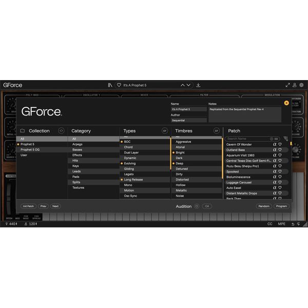 GForce Prophet-5