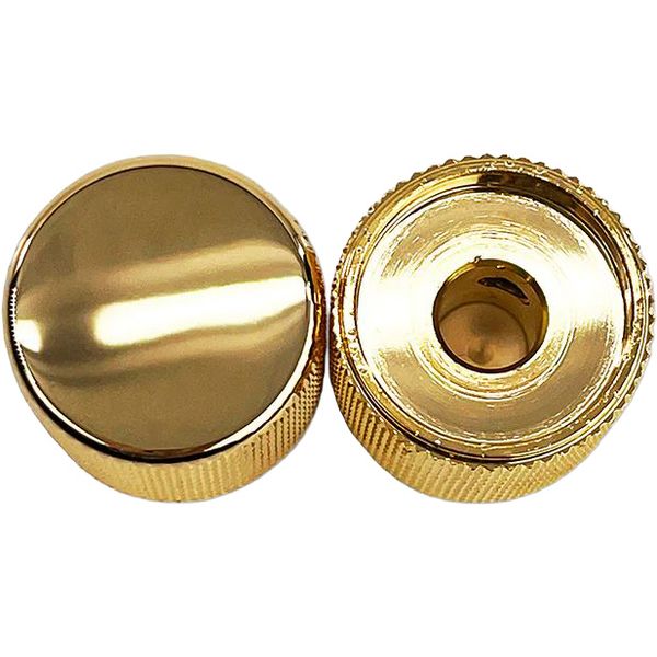 Allparts Metal Barrel Knobs Gold