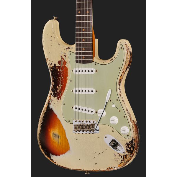 Fender 61 Strat SHR Aged V White 3TSB