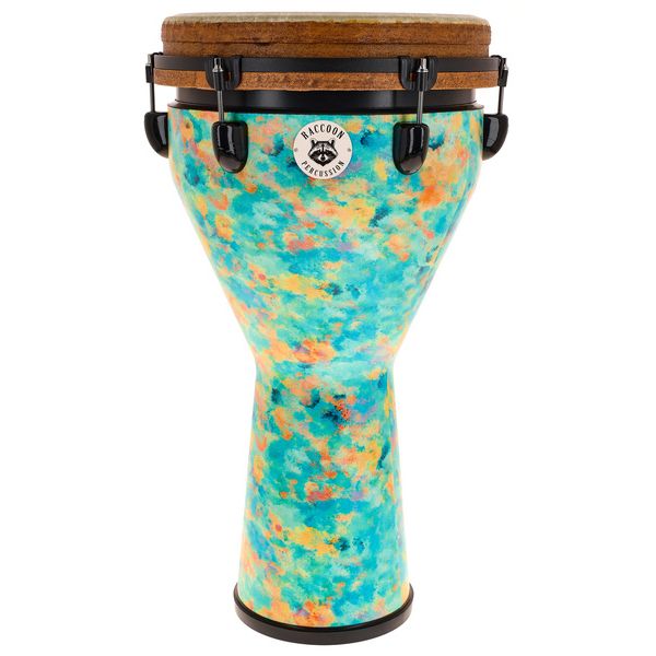 Raccoon 12" Jumbo Djembe - Turquoise