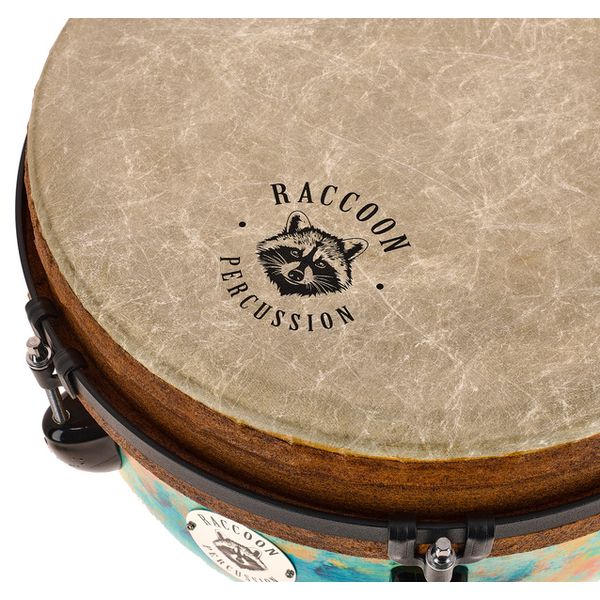 Raccoon 12" Jumbo Djembe - Turquoise