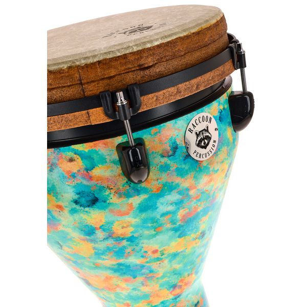 Raccoon 12" Jumbo Djembe - Turquoise