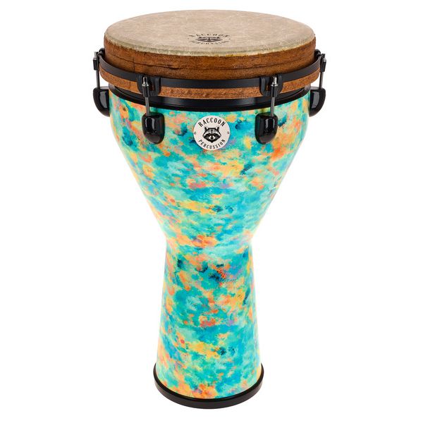 Raccoon 12" Jumbo Djembe - Turquoise