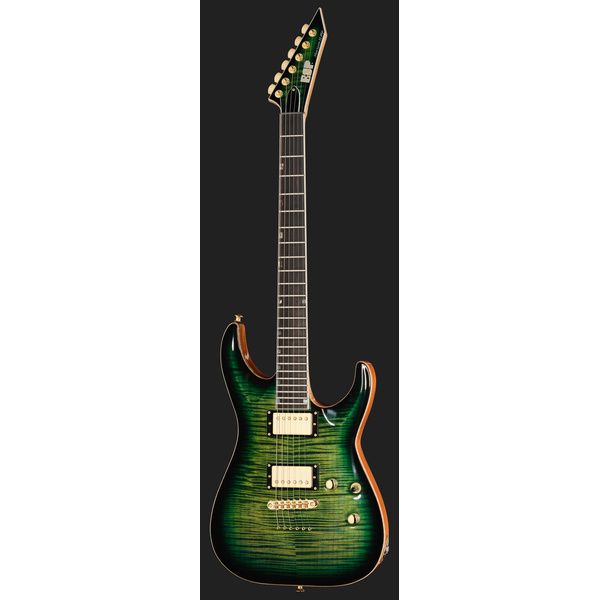 ESP HORIZON II FM Dark Lime Burst