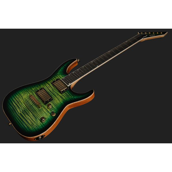 ESP HORIZON II FM Dark Lime Burst