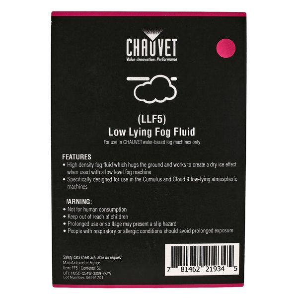 Chauvet DJ Low-Lying Fog Fluid 5l