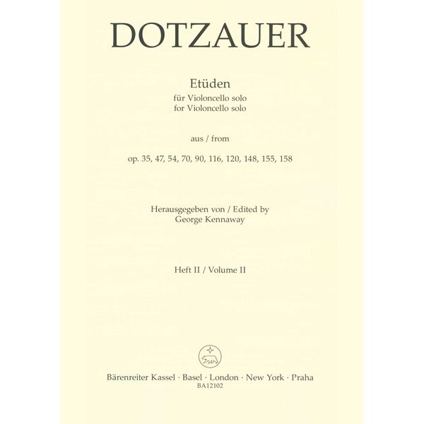 Bärenreiter Dotzauer Etüden Cello 2