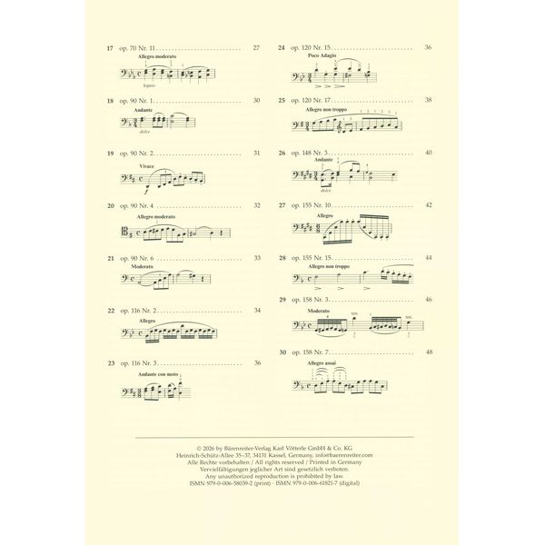 Bärenreiter Dotzauer Etüden Cello 2
