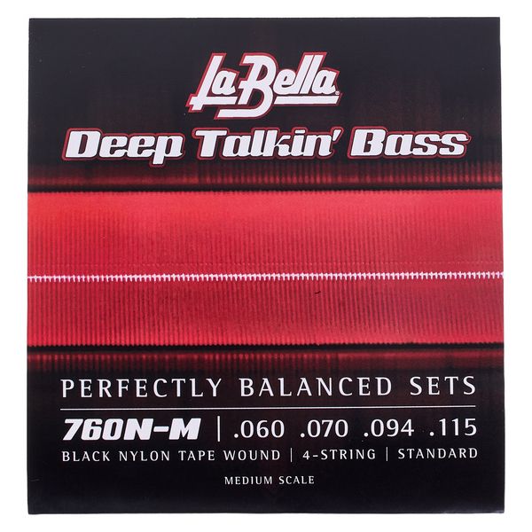 La Bella 760N-M Black Nylon Tape